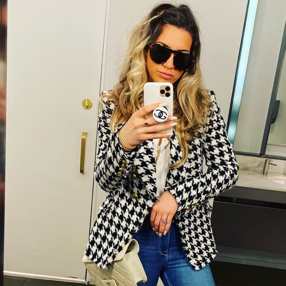 LAST ONE Zara Tweed Jacket Gold Buttons NWT - Picture 16 of 16